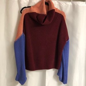 Free People color block sweater